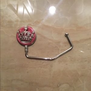 Purse Lover Alert - Pink Crown Purse & Bag Holder